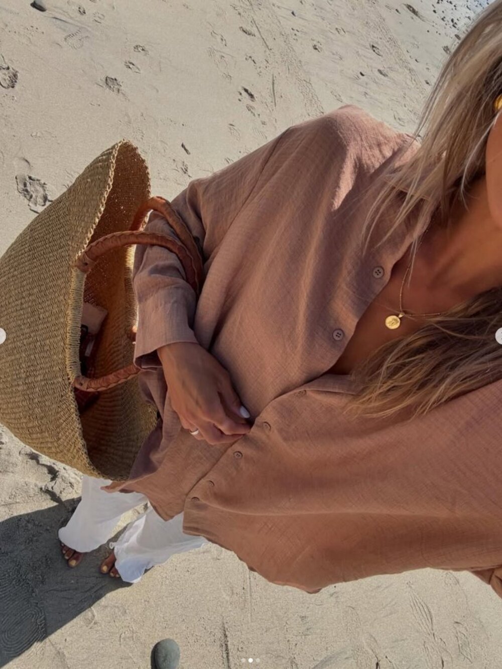 Poolside Oversized Button Top Toast / Large